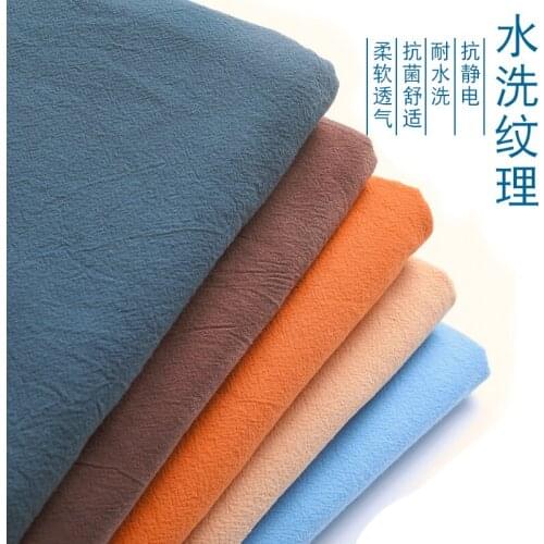 50cm*140cm/Piece,Leisure Style,Pure Color,Washed Cotton Fabric,Dress,Curtain,Tablecloth, Decorative Cloth, DIY Handmade Material