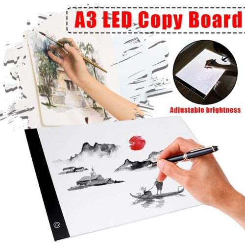 A3 LED Drawing Board LED Graphic Tablet Writing Painting Light Box Tracing Board Digital Drawing Tablet Copy Table LED Board Pad