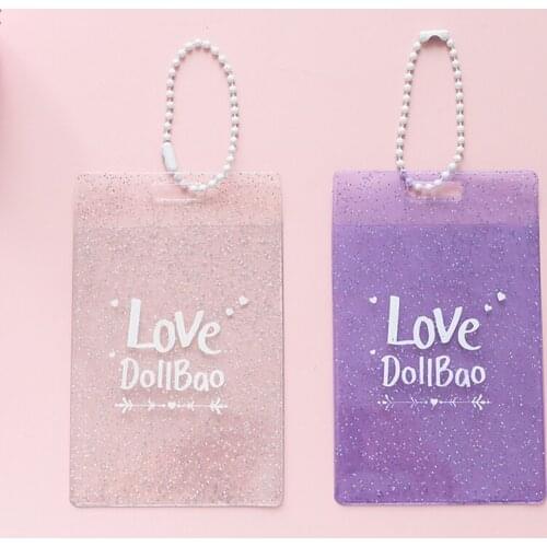 Jelly Glitter Album Holds 2 Pockets 3 Inch Mini K-pop Star Card Collect Holder Name Card 7s 8 25 50s Photo Card Holder Album