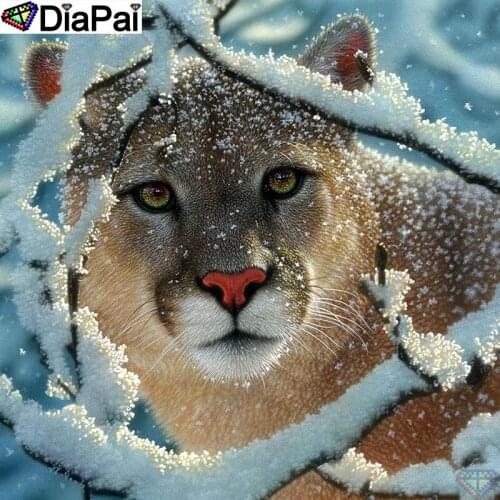 DiaPai 100% Full Square/Round Drill 5D DIY Diamond Painting "Animal leopard" Diamond Embroidery Cross Stitch 3D Decor A19659
