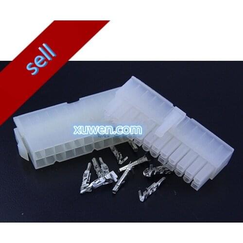 Free Shipping 10/Lot 24p Curved needle Automobile wire connector plug 5557 5556 plastic terminal plug spring terminals computer