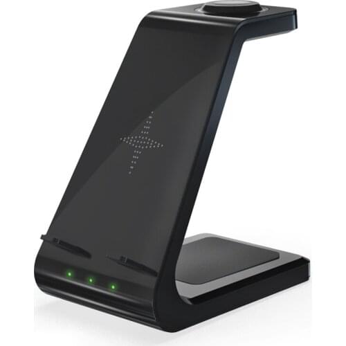 3 In 1 Wireless Charger Station , Wireless Fast Charging Stand for IWatch Pro for iPhone 12 11 XS XR X 8