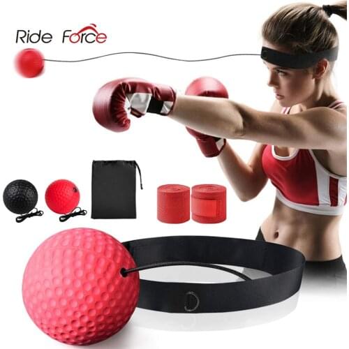 Ride Force Kick Boxing Reflex Ball Head Band Fighting Speed Training Punch Balls Muay Tai MMA Exercise Equipment Accessories
