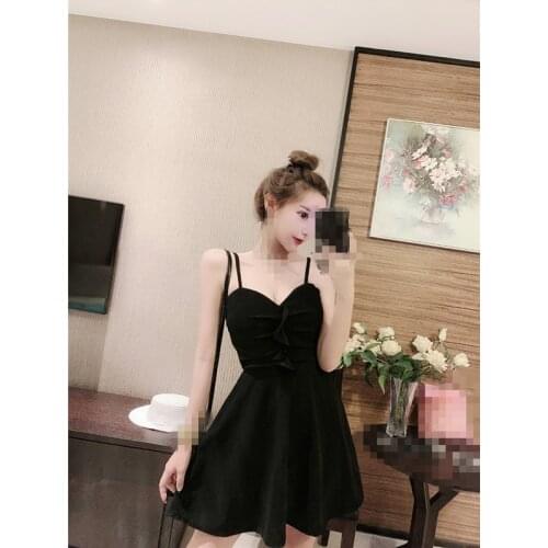 C2066 2020 Summer new women sexy fashionable pure color drape wood ear edge slim dress cheap wholesale