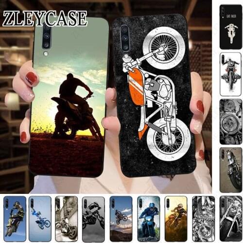 Cool motorcycle Black Cell Phone Case For Samsung Galaxy A50 A10 A20 A20E A20S A30S A40 A51 A70 A30 A6 A7 A8 COVER Mobile Cases