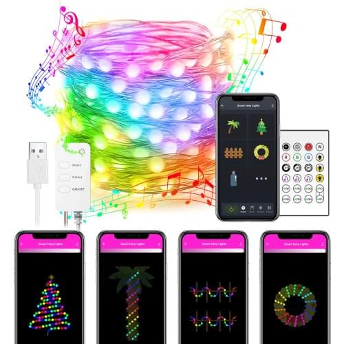 LAMGETOYU LED Garland Curtains