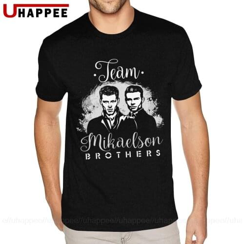 Custom Damon Salvatore The Vampire Diaries Stefan Salvatore Shirts Mens 3XL Short Sleeve Blue O Neck T-Shirts
