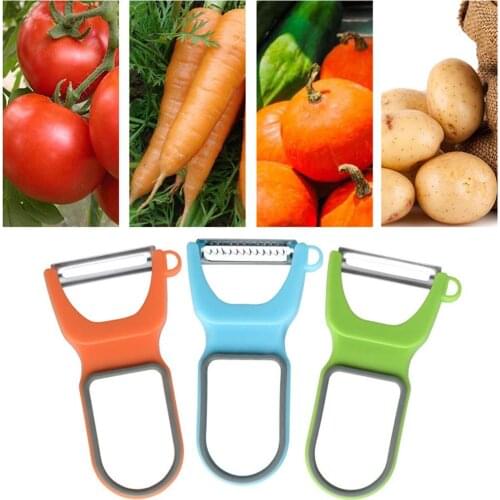 3 pcs Set Slicer Shredder Peeler Julienne Cutter Stainless Steel Blade Zesters Kitchen Tools Magic Trio Peeler Set