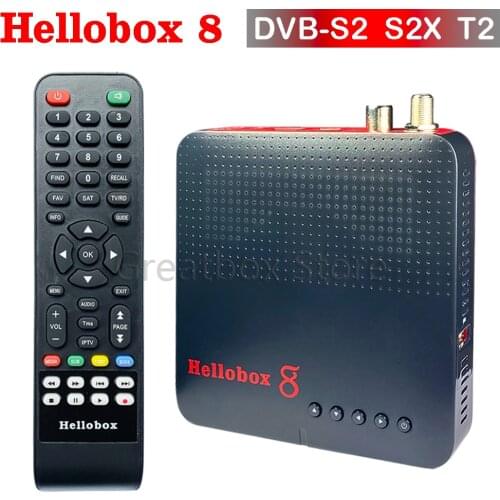 2020 New H.265 TV Receiver DVB T2 DVB S2 Hellobox 8 Set Top Box support RJ45 WiFi HEVC PowerVu Biss TV Box TVBOX