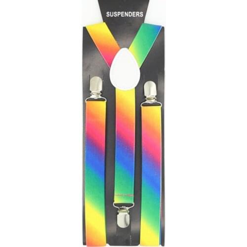 Suspenders Rainbow All Year Round Women Mens Unisex Shirt Suspenders for Trousers Fashion Pants Holder Braces Wedding Straps