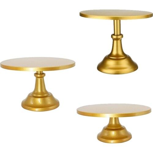 Portable Round Tray Serving Birthday Party Anniversary Wedding Decor Holder Cake Stand For Graduation Dessert Display