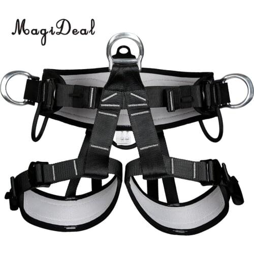 Adjustable Ourtdoor Rock Tree Climbing Rigging Fall Arrest Safety Harness Climbing Caving for Wall Equipment Mountaineering Gear