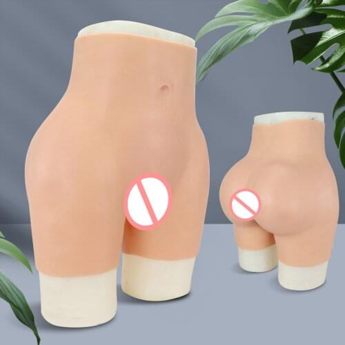 3 Colors Silicone Realistic Penetrable Fake Vagina Hip Lift Pantys for Shemale Crossdresser Drag Queen Transgender Dropshipping