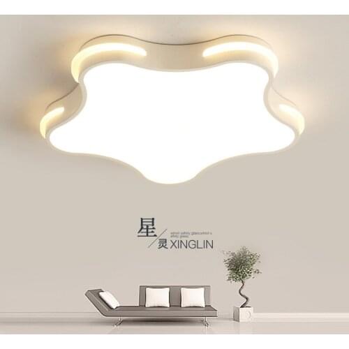 LED Bedroom Lamp Modern Minimalist Ceiling Lamp Five-Pointed Star Acrylic Creative Lighting Personality Living Room Ceiling Lamp