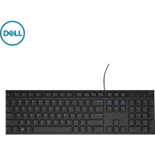 Dell KB216 Slim Multimedia USB Keyboard Wired Keyboard for Destop office