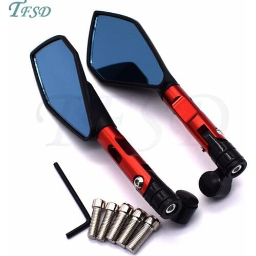 Universal 8mm 10mm Aluminum CNC Motorcycle Motorbike rearview back side rearview mirror colorful For Yamaha XT660R XT660X