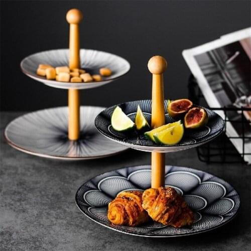 Japanese ceramic fruit plate creative living room snack plate cake display plate porch storage tray WF1202252