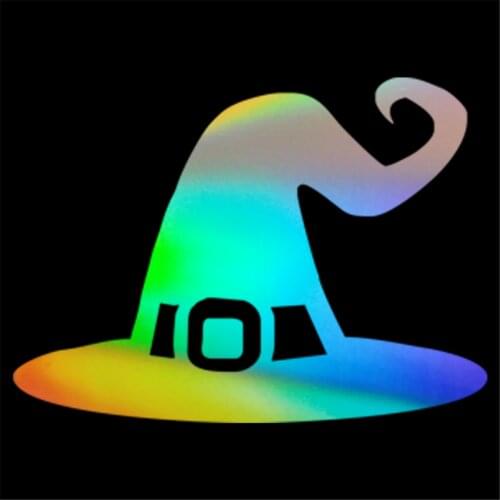 Witches Hat Funny Car Sticker Wall Home Glass Door Window Decor Bumper Laptop Truck Vinyl Decal Computer Mural 15.6cmX11.5cm