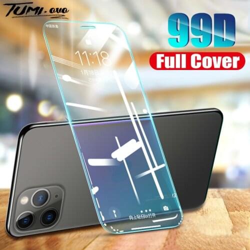 99D Full Cover Tempered Glass For iPhone 11 Pro Max Screen Protector Clear Glass For iPhone 11 XS Max XR X 8 7 6S 6 Plus 5 5S SE