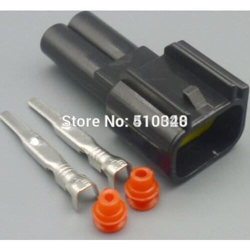 1set 2.3mm 2 hole car connector jacket male connector plug with terminal