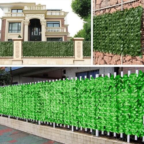 1pc Artificial Leaf Fence Green Dill Artificial Fence Net Balcony Courtyard Decoration Artificial Plant Fence
