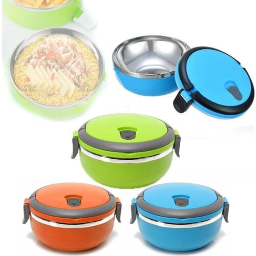 1Pc Portable Colorful Cartoon Lunch Box Food Kids1 Layer Food Fruit Container Storage Box Picnic Outdoor Bento Box Child Gift