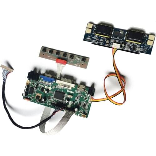1024*768 M.NT68676 4CCFL VGA DVI Fit LTM15C458/QD15XL16/HSD150MX13/HSD150MX19 20 Pin monitor controller board DIY kit LVDS