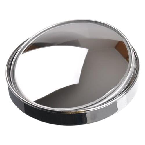 3R-036 Stick-on Convex Blind Spot Rearview Mirror with Adjustable Wide Angle - 75mm (Silver) Q20