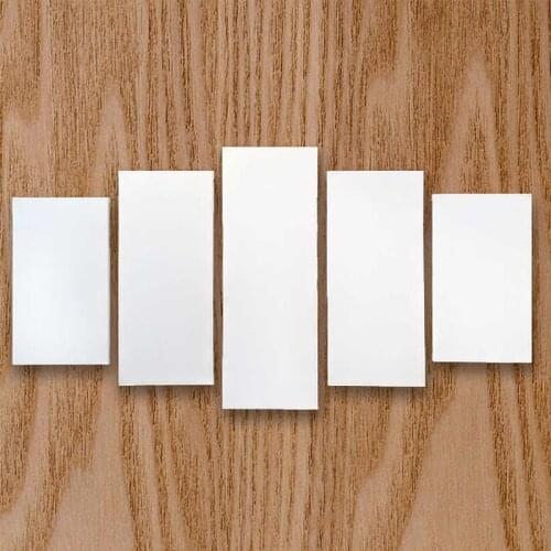 5 Panel White Blank Canvas Board Stretched Canvas Art Wooden Board School DIY Crafts Art Supplies