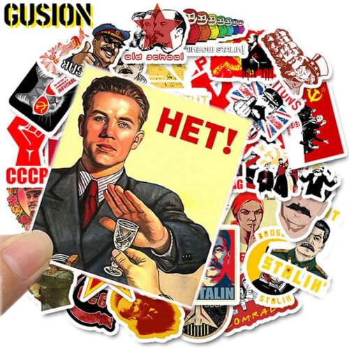 10/30/50PCS/Pack Mixed Soviet Union Stalin USSR CCCP HET Stickers Skateboard Luggage Laptop Guitar Funny Graffiti Retro Sticker