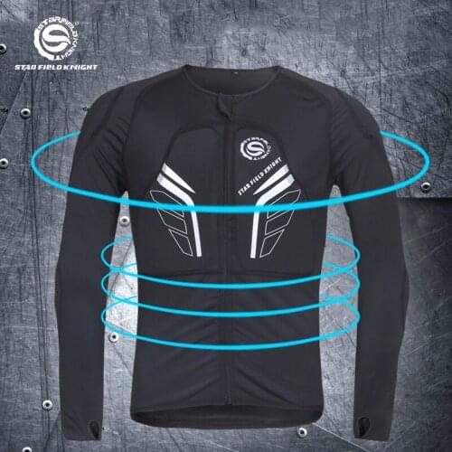 Anti-fall Motorcycle Jacket Armor Tight Comfort Fabric Breathable Off-Road Motocross Armor Clothing Motorcycle Protective Gear