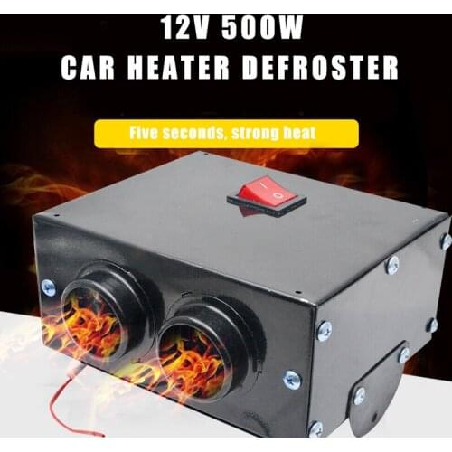 12V 500W Car Heater Vehicle Heating Fan Glass Defroster Demister For Vehicle Portable Temperature Control Device Universial