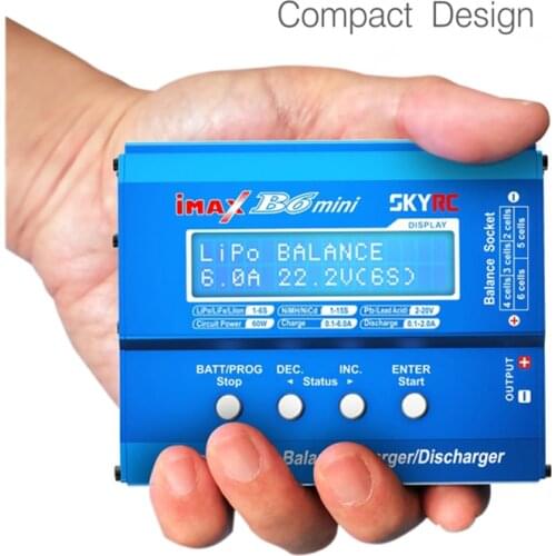SKYRC IMAX B6 mini 60W Balance Charger Discharger for RC Helicopter nimh nicd Aircraft Intelligent Battery Charger