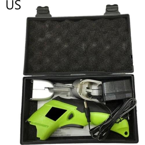 4V Cordless Rechargeable Handheld Electric Scissors Multipurpose for Fabric Leather Cloth Sewing Cutting Tailor Scissor EU plug