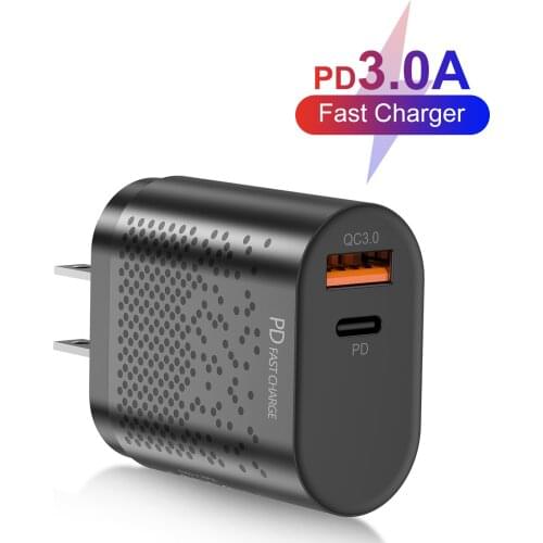 QC 3.0 Fast Charging Travel 20W usb charger For iPhone 12 pro max Samsung Xiaomi Mobile Phone Wall charger Quick Charge