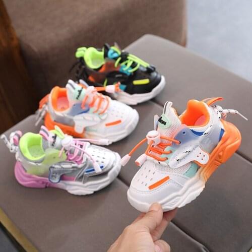 CAPSELLA KIDS Fashion Sport Shoes for Girls Baby Boys Colorful Sneakers 1-6 Years Children Soft Bottom Breathable Outdoor Shoes