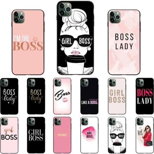 Boss Girl Lady Pattern Phone Case for iPhone 11 12 mini pro XS MAX 8 7 Plus X XS XR