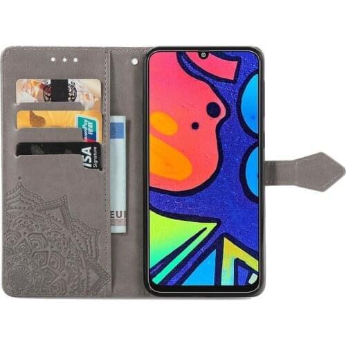 10Pcs PU Leather Wallet Flip Phone Cover TPU Case Mandala Pattern for Samsung Galaxy M31 M21S M31S M01 M12 M02 M40 M30 M20 M30S