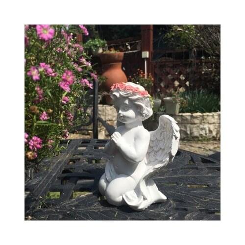 Village European angel Fairies Cafe Bar Retro window prop Wine cabinet ornament garden statues Home wedding decoration dies