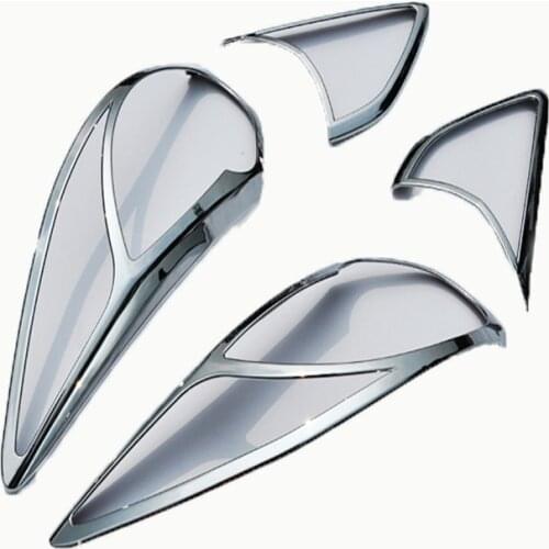 For Mazda CX-5 CX5 2012 2013 2014 2015 5DR ABS Chrome Plastic Rear Headlight Lamp Cover trim Tail Light Lamp Hoods Decoration