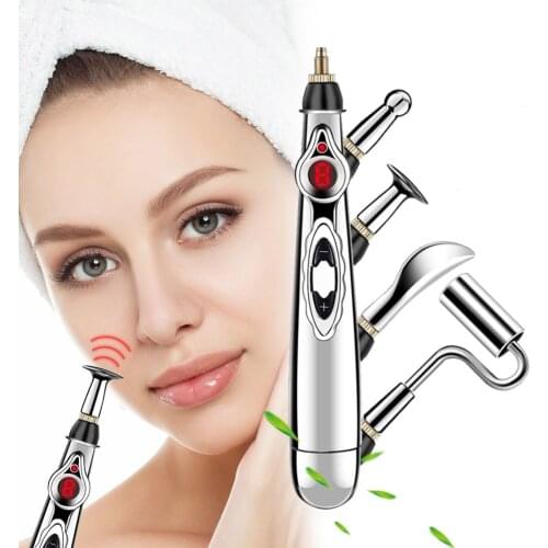 Electronic Acupuncture Pen Electric Meridians Laser Therapy Heal Massage Pen Meridian Energy Pen Relief Pain Tools Health Care