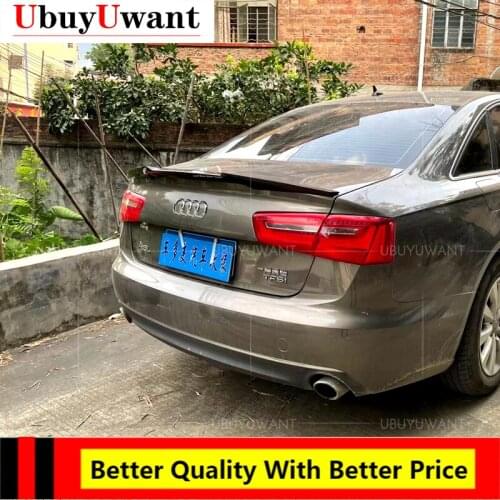 EPFBSQP For Audi A6 C7 2012-2018 Year Rear Trunk Spoiler High Quality Real Carbon Fiber M4 Style Car Tail Wing Decoration