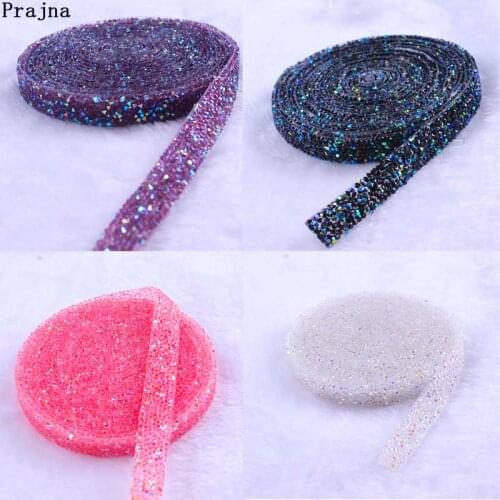 DIY Pearl And Rhinestone Trim Lace Ribbon Garnitures Perlage Iron On Diamond Crystal Ribbons Decoration Wedding Dress Trim Party