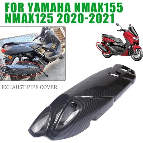 Motorcycle Exhaust Muffler Pipe Heat Cover Protector Decorative Guard For YAMAHA NMAX125 NMAX155 N MAX 155 125 MAX155 2020 2021