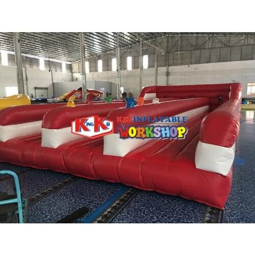 Commercial Inflatable 3 Lanes Bungee Run sport challenge Runway Bounce Inflatable Bungee Run