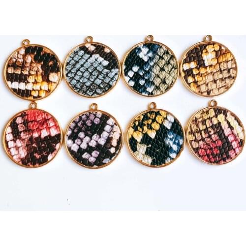 Round Wool Stuff Spacer Mixed Colors Pendant Necklace Supplies for Jewelry Making Earring Accessories Components 4pcs KP2009