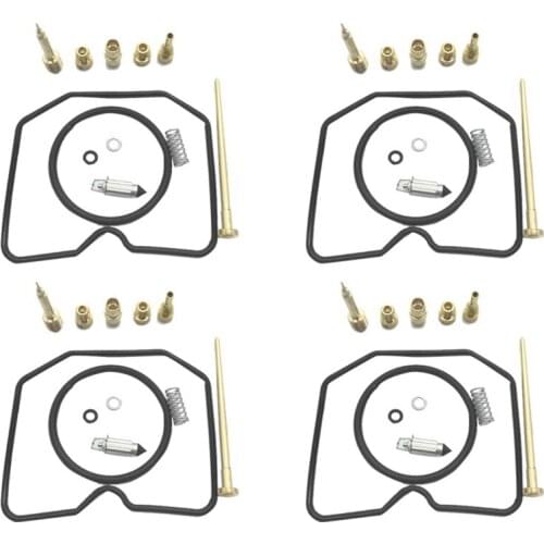 4 Set Motorcycle Carburetor Repair Kit Floating Needle Seat Gasket for Suzuki GSF600S Bandit 96-03 18-2639