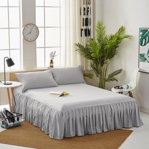 New Solid Color Bed Mattress Cover Bed Bedding Set Bedding Bedspreads Sheet Bed Cover