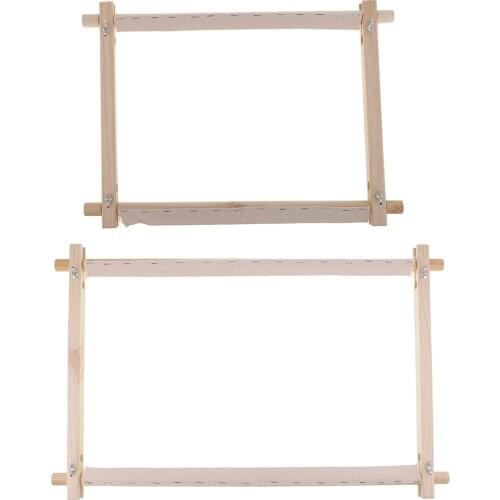 New Wooden Scroll Frame Embroidery Hoop Cross Stitch Work for Needlepoint Crafts Embroidery Supplies