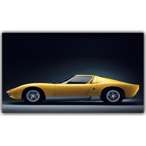 Classic Super Sports Car Poster Home Decoration Canvas Paintings Car Pictures Wall Art for Living Room Home Decor (No Frame)